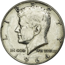 Coin, United States, Kennedy Half Dollar, Half Dollar, 1964, U.S. Mint