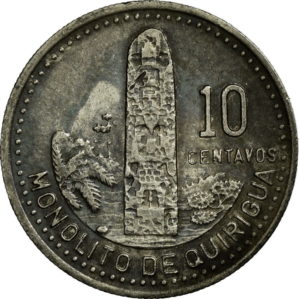 Coin, Guatemala, 10 Centavos, 1991, VF(30-35), Copper-nickel, KM:277.5