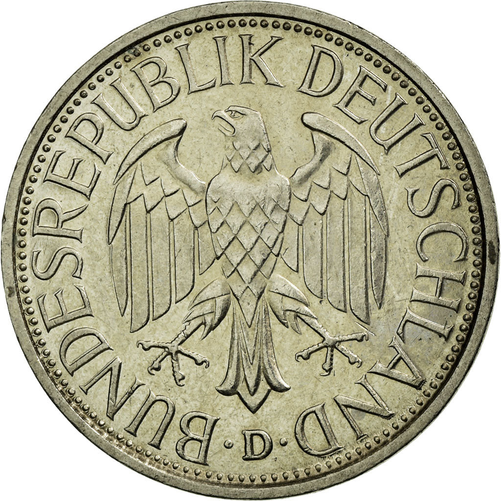 Münze, Bundesrepublik Deutschland, Mark, 1989, Munich, SS+, Copper-nickel