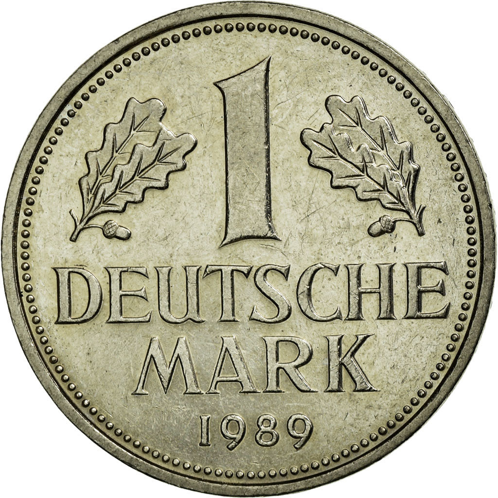 Münze, Bundesrepublik Deutschland, Mark, 1989, Munich, SS+, Copper-nickel