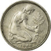 Coin, GERMANY - FEDERAL REPUBLIC, 50 Pfennig, 1968, Karlsruhe, EF(40-45)