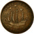 Moneda, Gran Bretaña, George VI, 1/2 Penny, 1937, MBC, Bronce, KM:844