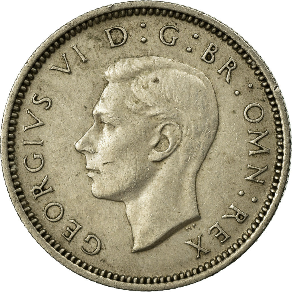 Coin, Great Britain, George VI, 6 Pence, 1947, EF(40-45), Copper-nickel, KM:862