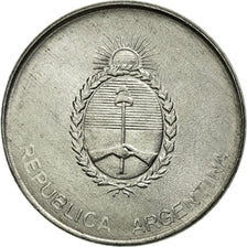 Coin, Argentina, 500 Australes, 1990, EF(40-45), Aluminum, KM:104