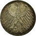 Coin, GERMANY - FEDERAL REPUBLIC, 5 Mark, 1966, Stuttgart, EF(40-45), Silver