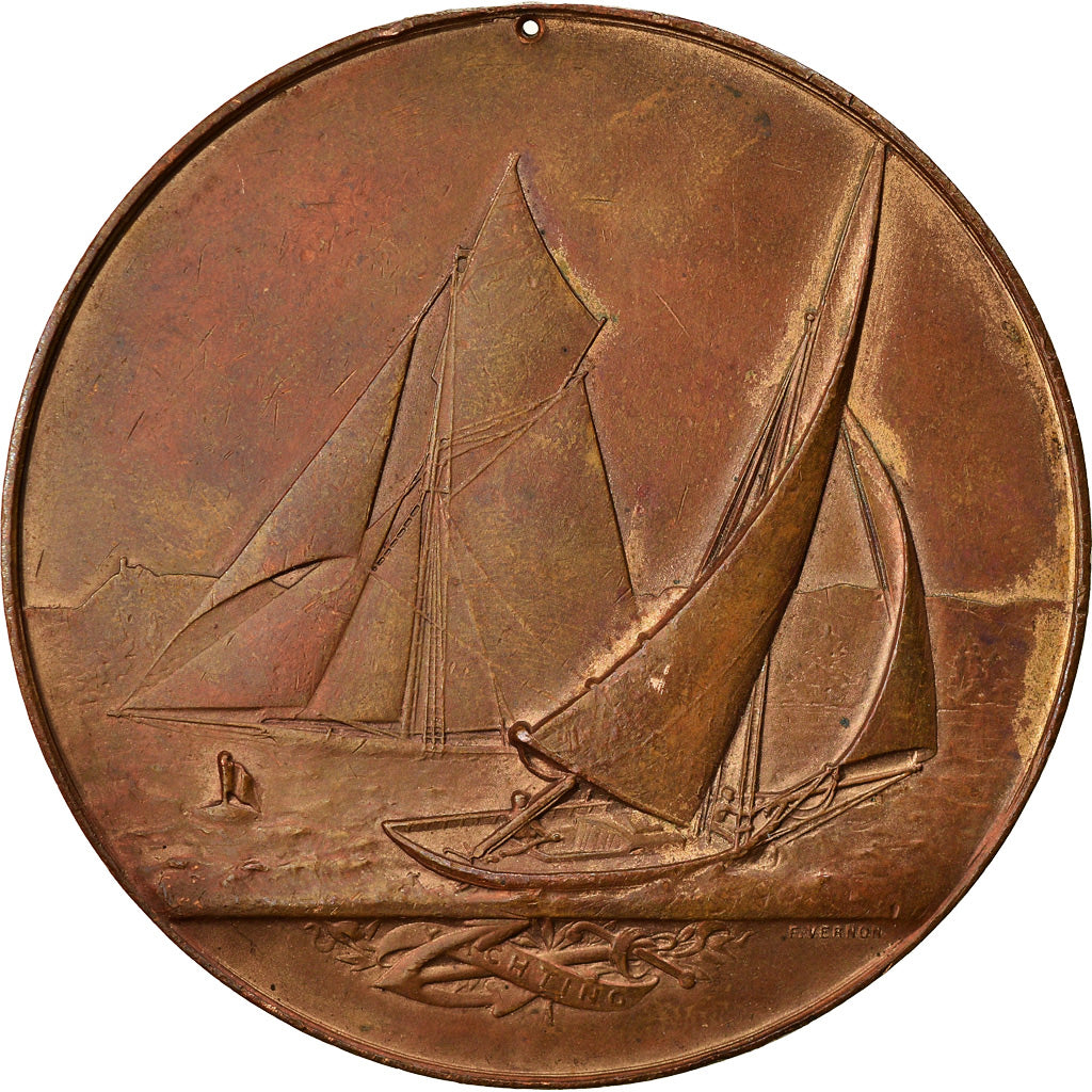 France, Medal, Bateaux, Voile, Yachting, Vernon, EF(40-45), Bronze