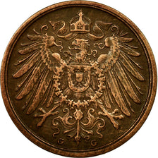 Coin, GERMANY - EMPIRE, Wilhelm II, 2 Pfennig, 1911, Karlsruhe, VF(30-35)