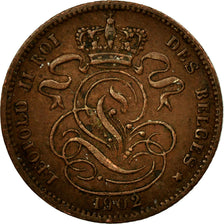 Coin, Belgium, Leopold II, Centime, 1902, VF(30-35), Copper, KM:33.1