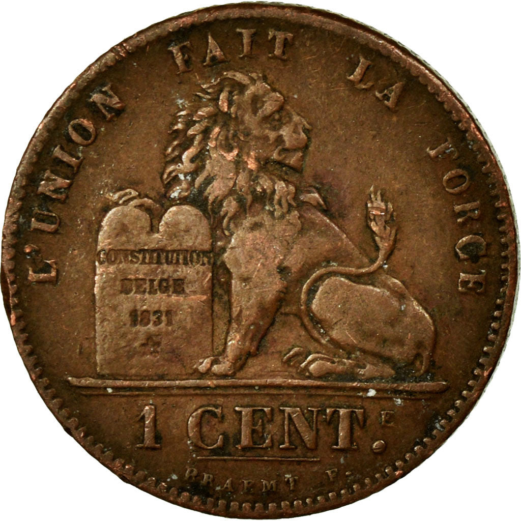 Coin, Belgium, Leopold II, Centime, 1902, VF(30-35), Copper, KM:33.1