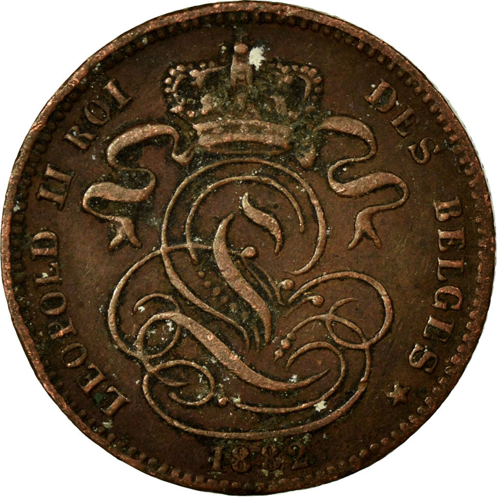 Monnaie, Belgique, Leopold II, Centime, 1882, TB, Cuivre, KM:33.1