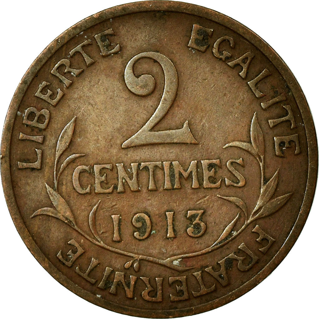 Coin, France, Dupuis, 2 Centimes, 1913, Paris, VF(30-35), Bronze, KM:841