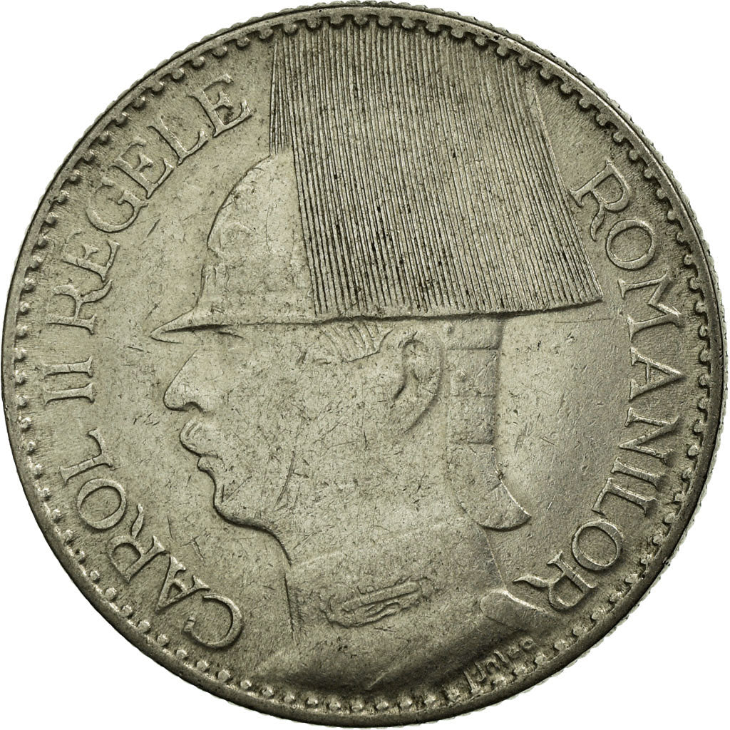 Coin, Romania, Carol II, 50 Lei, 1937, EF(40-45), Nickel, KM:55