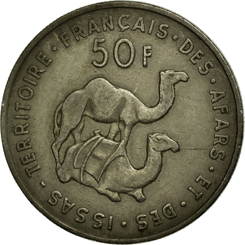 Monnaie, FRENCH AFARS & ISSAS, 50 Francs, 1975, Paris, TTB, Copper-nickel, KM:18