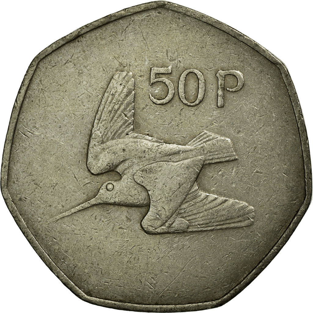 Coin, IRELAND REPUBLIC, 50 Pence, 1976, EF(40-45), Copper-nickel, KM:24