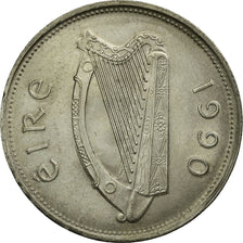 Coin, IRELAND REPUBLIC, Punt, Pound, 1990, EF(40-45), Copper-nickel, KM:27