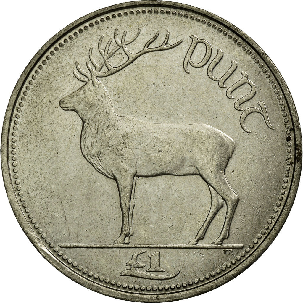Coin, IRELAND REPUBLIC, Punt, Pound, 1995, EF(40-45), Copper-nickel, KM:27