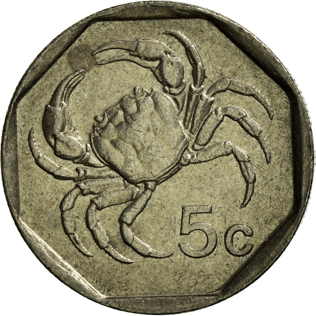 Coin, Malta, 5 Cents, 1995, EF(40-45), Copper-nickel, KM:95