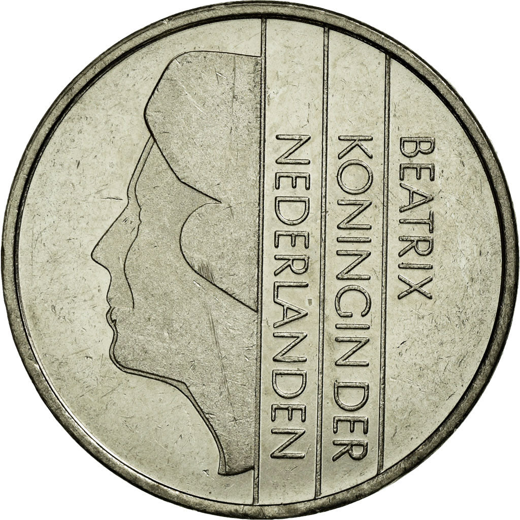 Coin, Netherlands, Beatrix, Gulden, 1997, EF(40-45), Nickel, KM:205