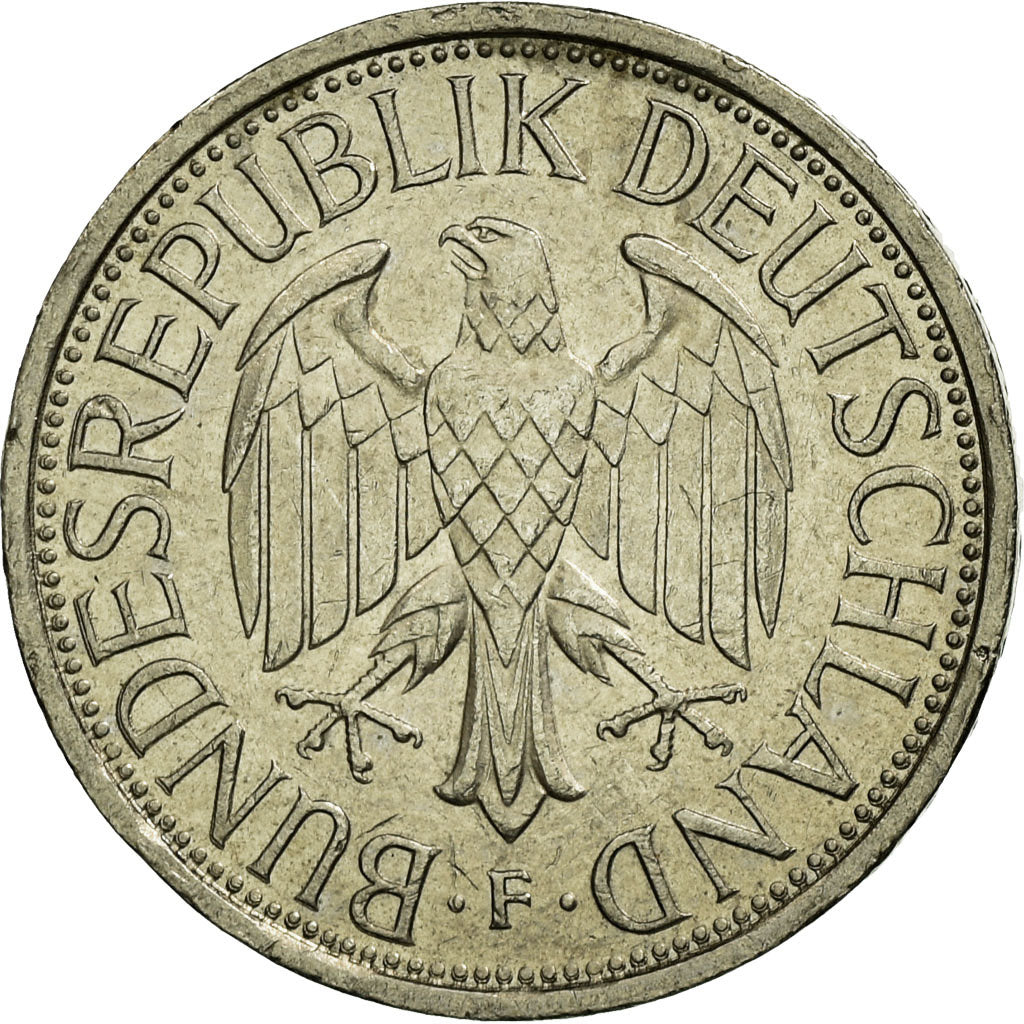 Moneta, GERMANIA - REPUBBLICA FEDERALE, Mark, 1990, Stuttgart, BB, Rame-nichel