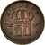 Münze, Belgien, Baudouin I, 50 Centimes, 1977, S+, Bronze, KM:149.1
