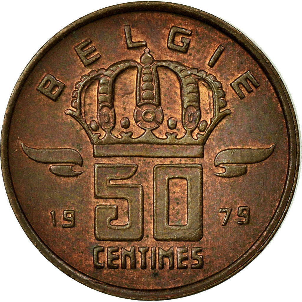 Coin, Belgium, Baudouin I, 50 Centimes, 1979, VF(30-35), Bronze, KM:149.1