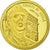 Benin, 1500 Francs CFA, Charles de Gaulle, 2010, MS(65-70), Gold