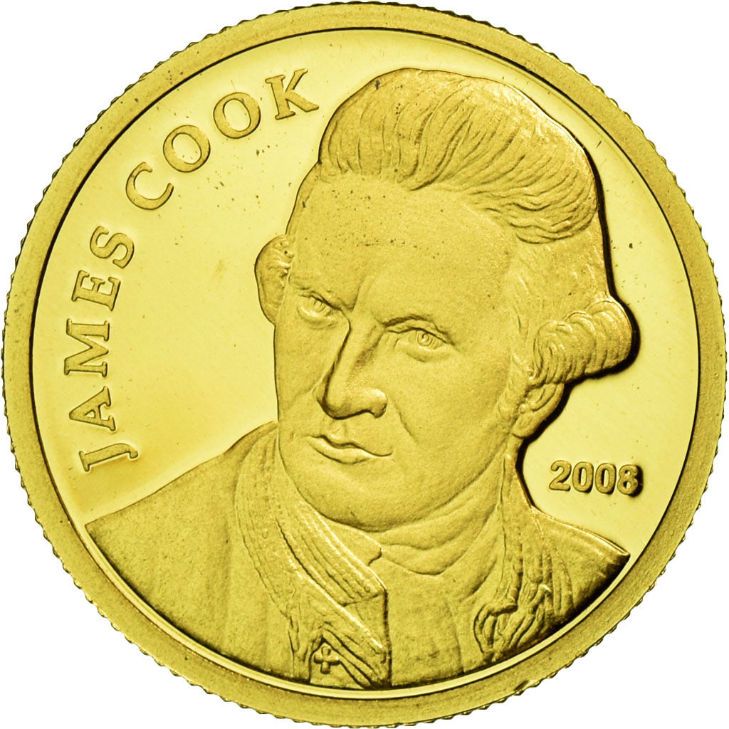 Coin, Cook Islands, 10 Dollars, 2008, MS(65-70), Gold, KM:New