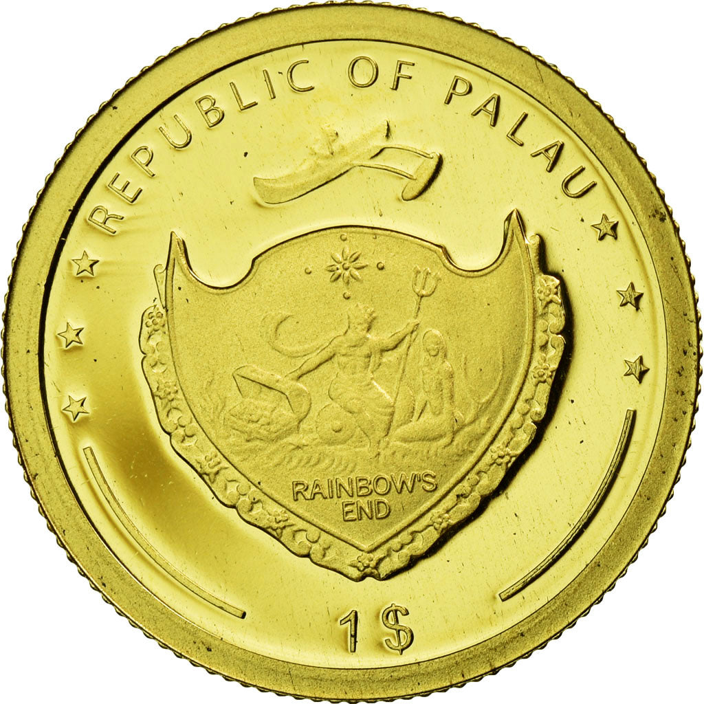Coin, Palau, Dollar, 2009, CIT, MS(65-70), Gold, KM:239