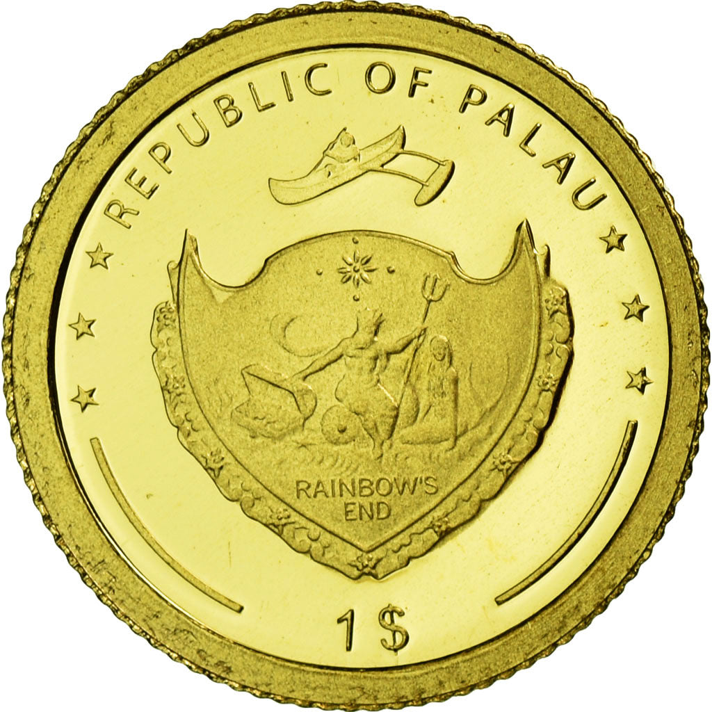 Coin, Palau, Dollar, 2010, MS(65-70), Gold, KM:445