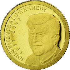 Palau, Dollar, JF Kennedy, 2007, MS(65-70), Gold