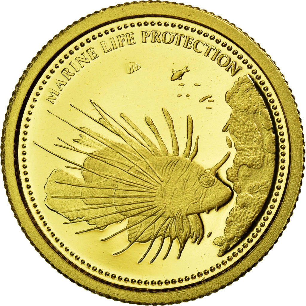 Palau, Dollar, Marine Life Protection, 2009, CIT, MS(65-70), Gold, KM 234