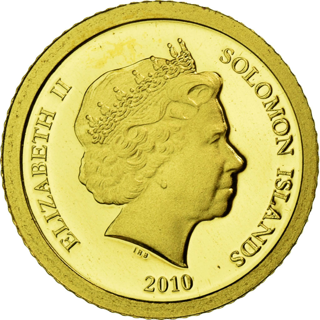 SOLOMON ISLANDS, 5 Dollars, 2010, CIT, KM #119, MS(65-70), Gold, 11, 0.50