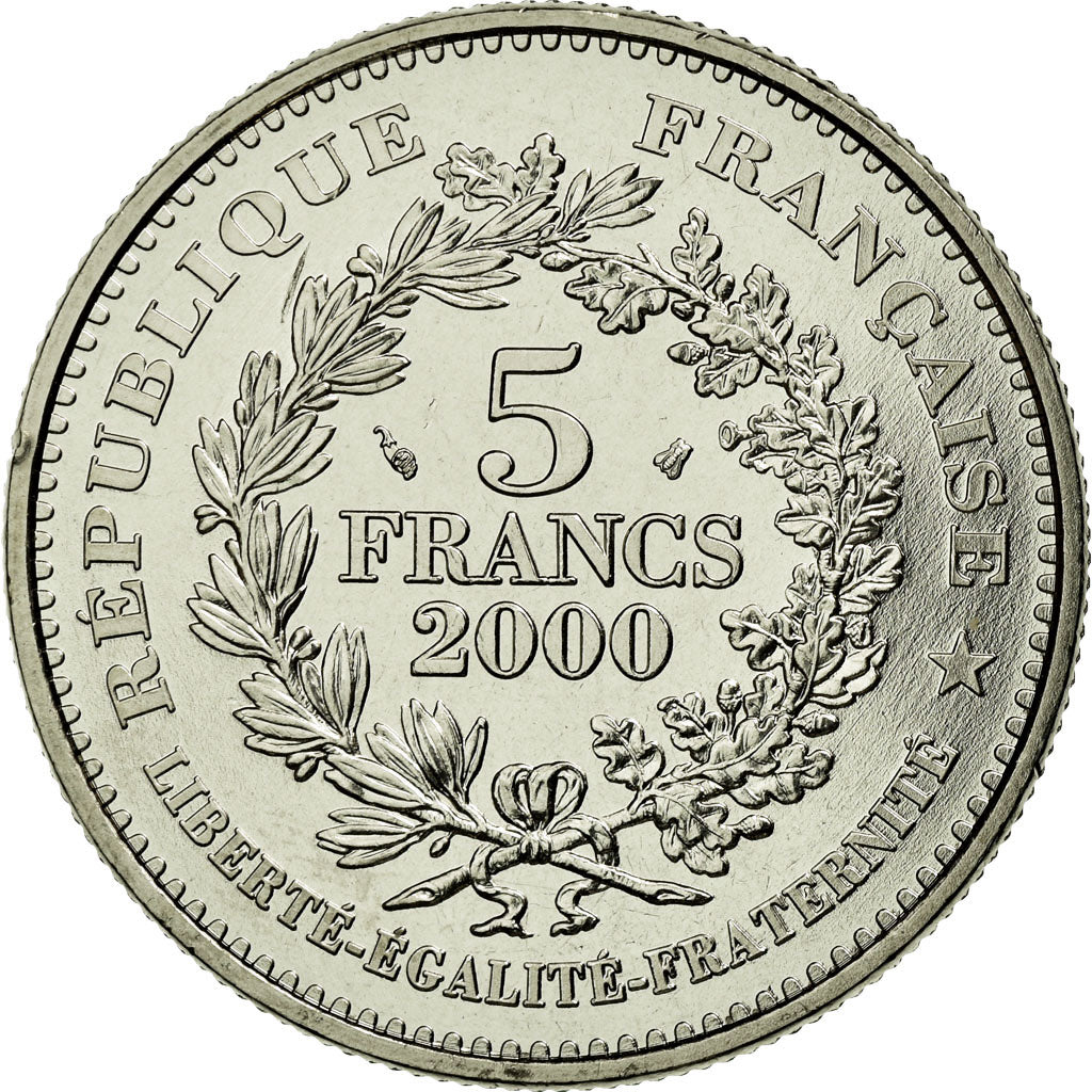 Monnaie, France, Marianne du nouveau franc, 5 Francs, 2000, Paris, FDC