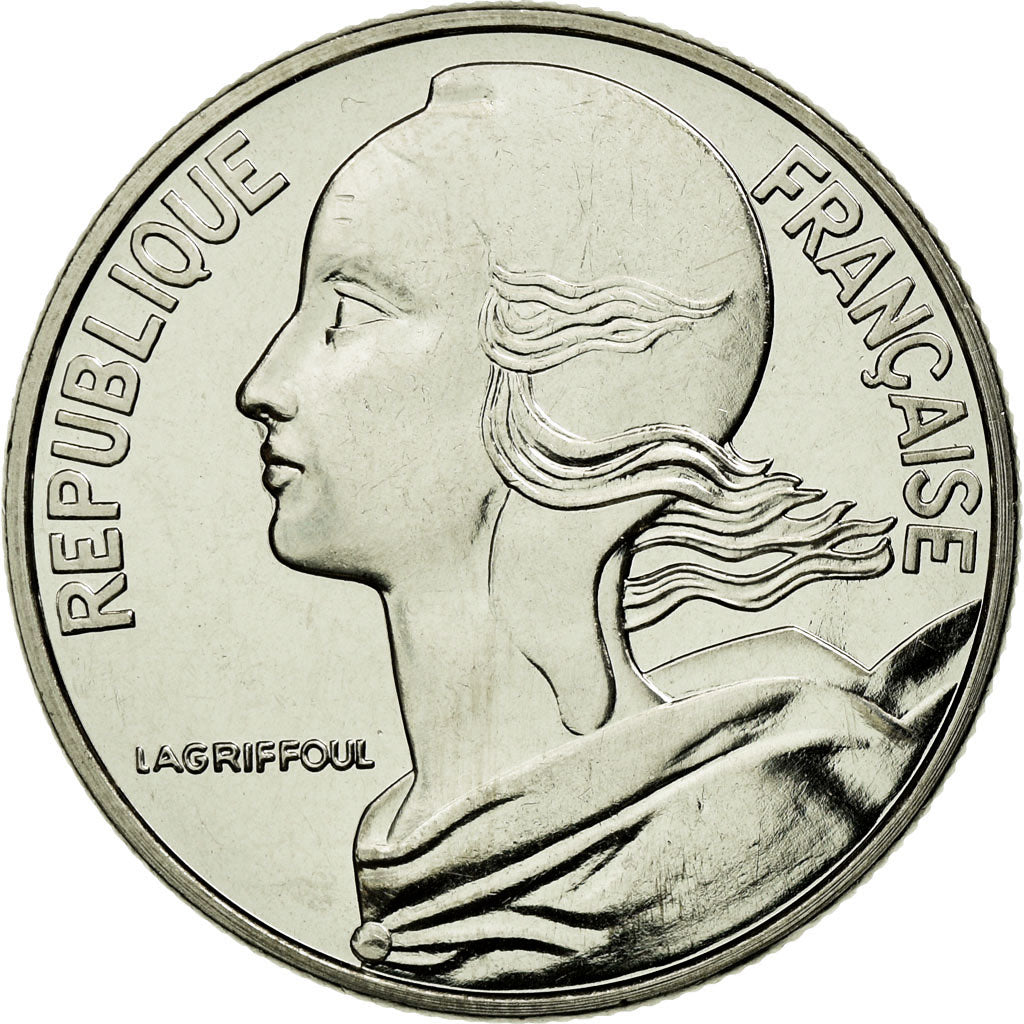 Moneta, Francia, Marianne du nouveau franc, 5 Francs, 2000, Paris, FDC, Nichel