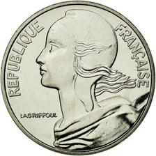 Moneta, Francia, Marianne du nouveau franc, 5 Francs, 2000, Paris, FDC, Nichel
