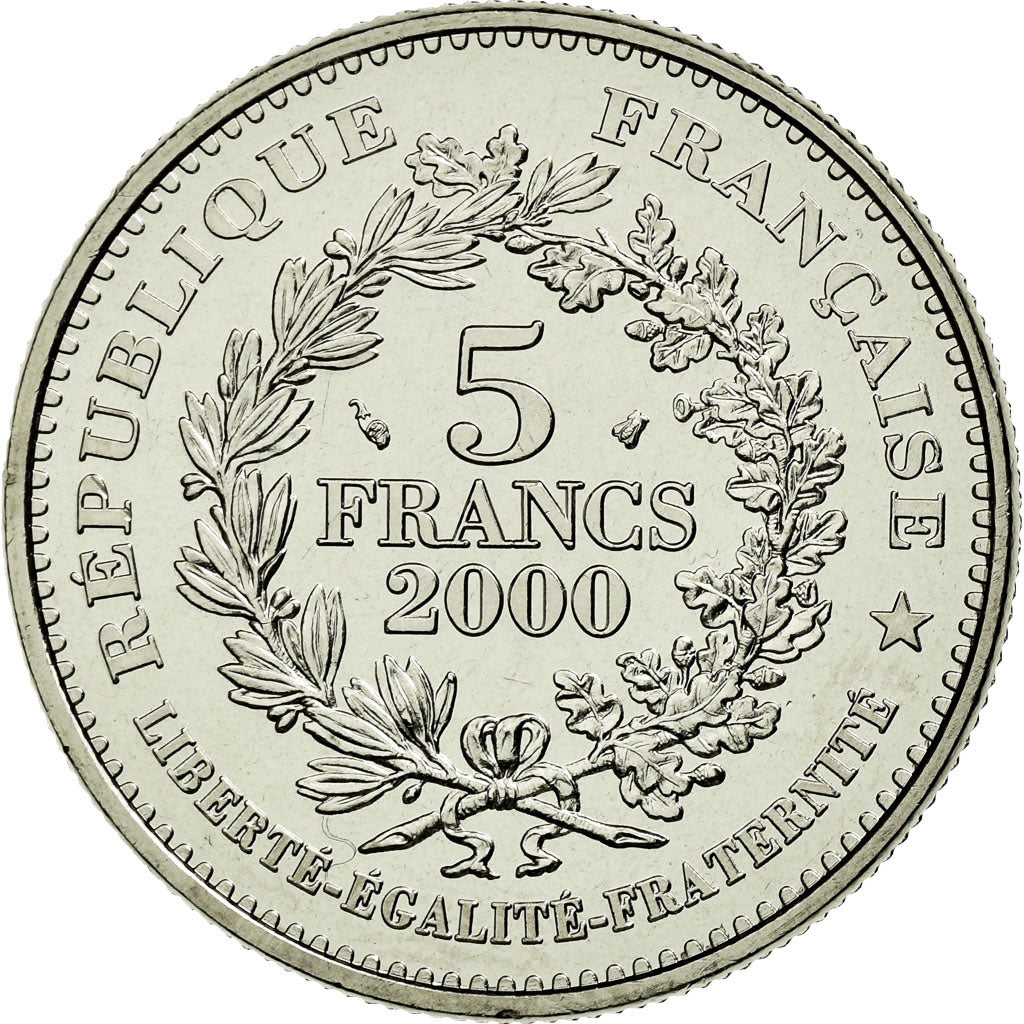 Monnaie, France, Marianne de la III République, 5 Francs, 2000, Paris, FDC
