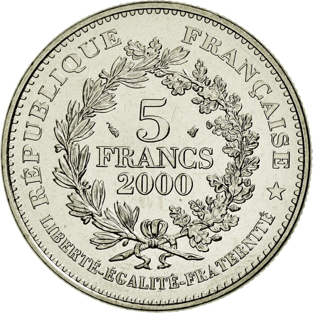 Coin, France, Marianne révolutionnaire, 5 Francs, 2000, Paris, MS(65-70)