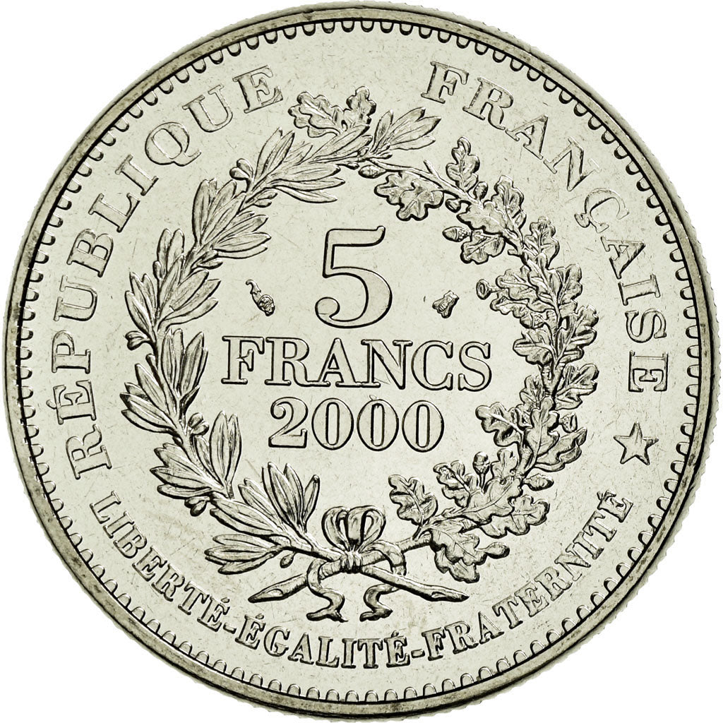 Coin, France, Écu de Saint Louis, 5 Francs, 2000, Paris, MS(65-70)