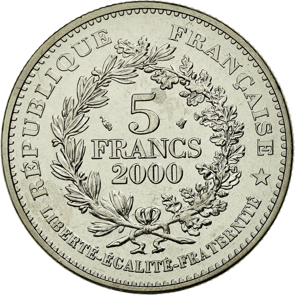 Coin, France, 5 Francs, 2000, Paris, MS(65-70), Cupro-nickel, KM:1964