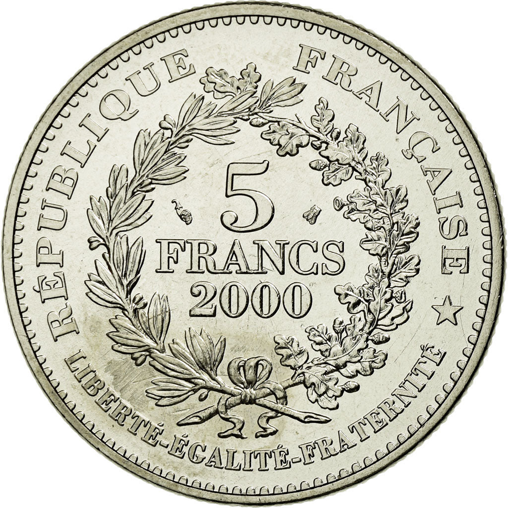 Coin, France, 5 Francs, 2000, Paris, MS(65-70), Cupro-nickel, KM:1963