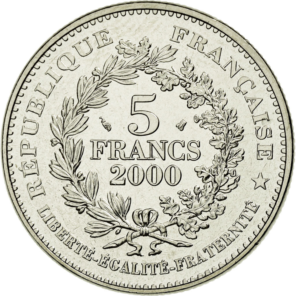Coin, France, 5 Francs, 2000, Paris, MS(65-70), Cupro-nickel, KM:1223