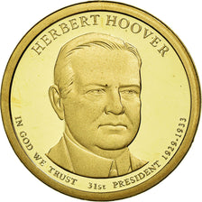 Coin, United States, Dollar, 2014, U.S. Mint, Herbert Hoover, MS(63)