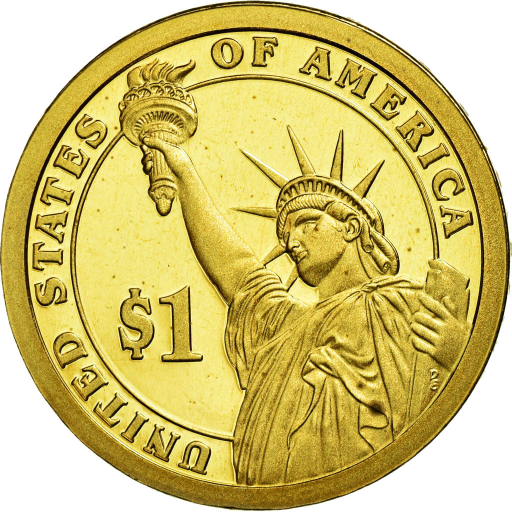 Coin, United States, Dollar, 2010, U.S. Mint, Millard Fillmore, MS(63)