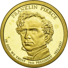 Coin, United States, Dollar, 2010, U.S. Mint, Franklin Pierce, MS(63)