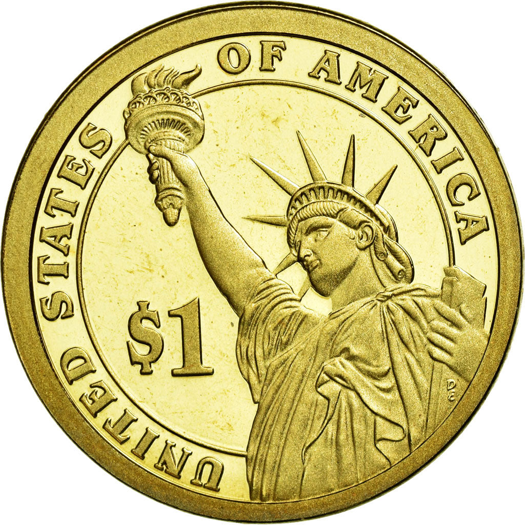 Coin, United States, Dollar, 2010, U.S. Mint, Franklin Pierce, MS(63)