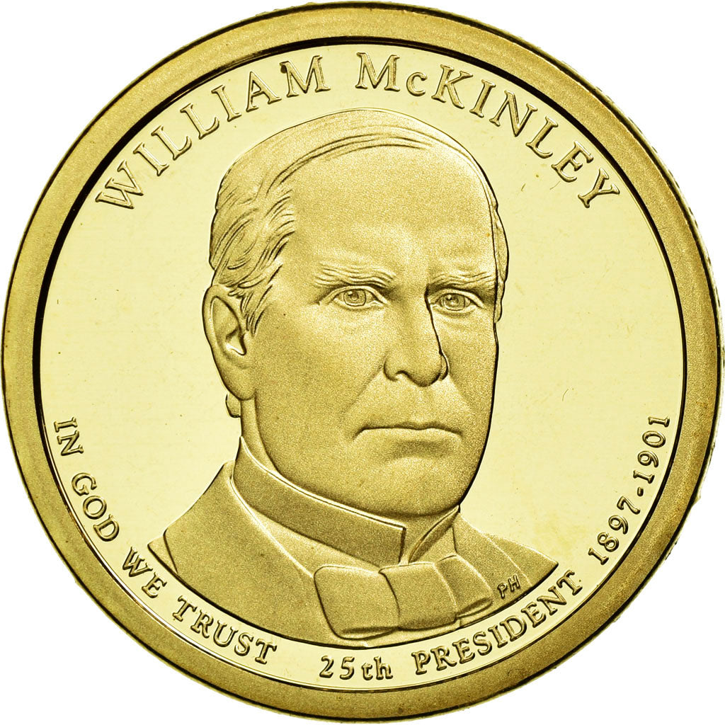 Coin, United States, Dollar, 2013, U.S. Mint, William McKinley, MS(63)