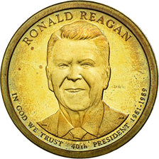 Coin, United States, Dollar, 2016, U.S. Mint, Ronald Reagan, MS(63)