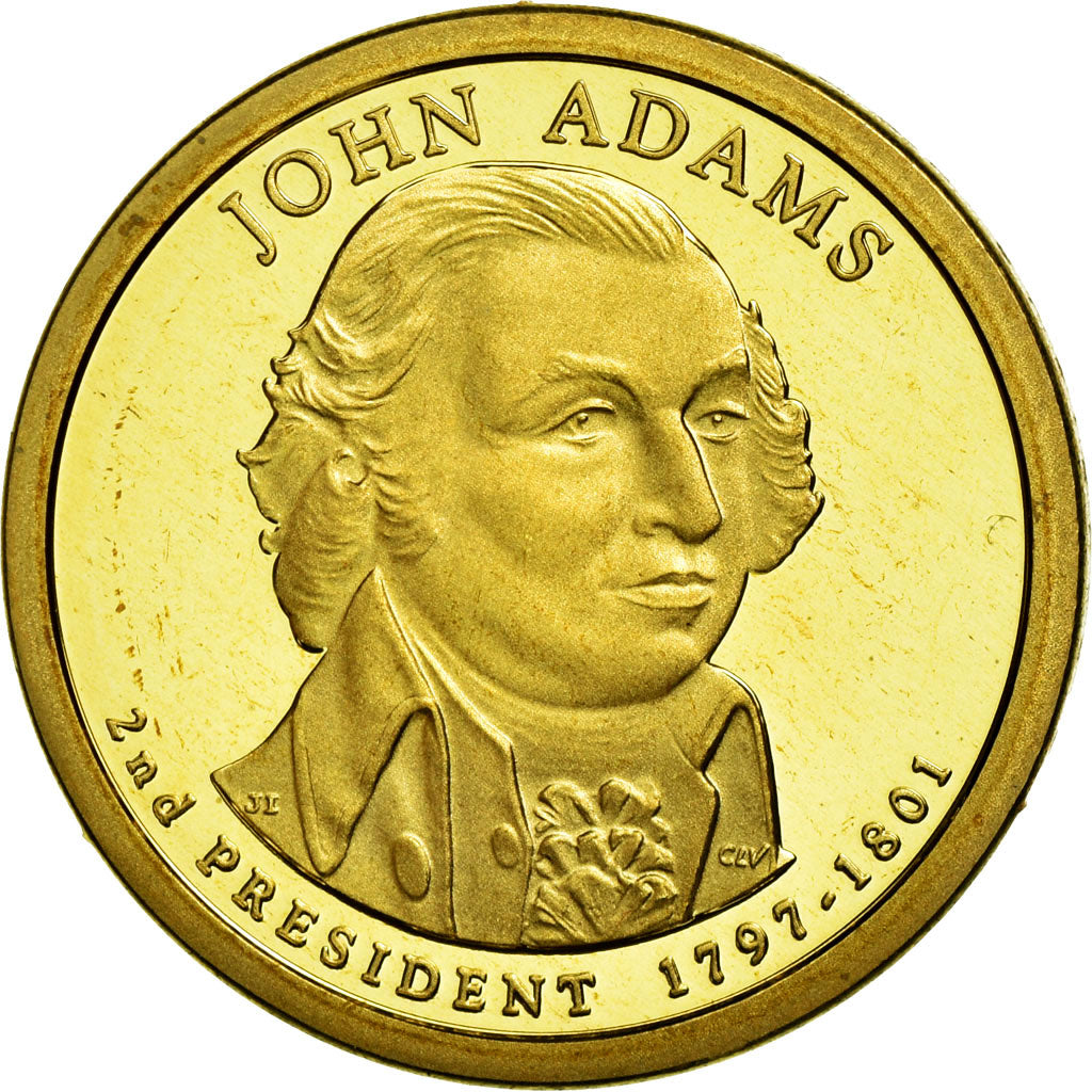 Coin, United States, Dollar, 2007, U.S. Mint, John Adams, MS(63)