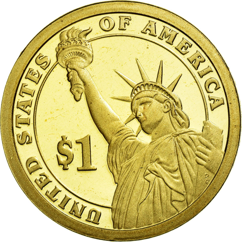 Coin, United States, Dollar, 2007, U.S. Mint, John Adams, MS(63)