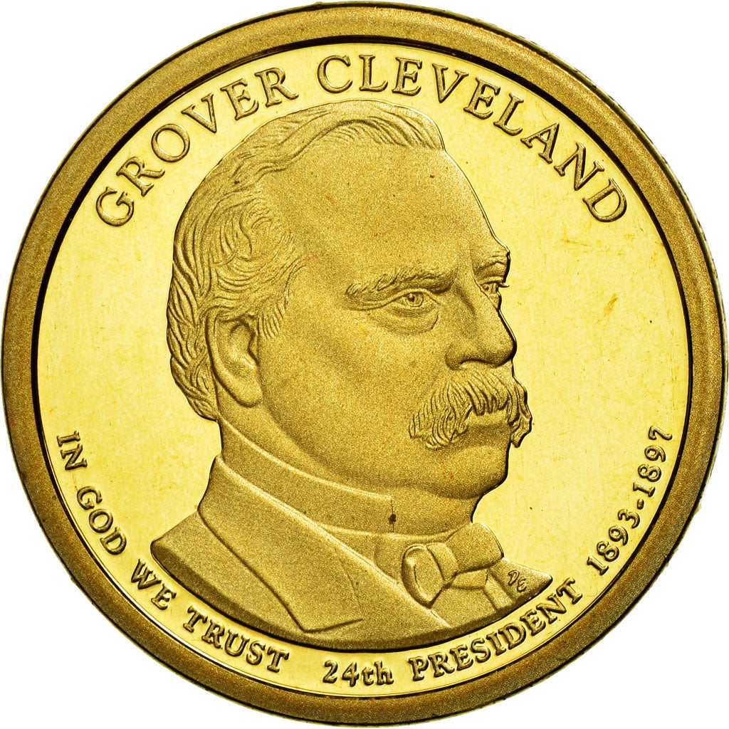 Moneta, Stati Uniti, Dollar, 2012, U.S. Mint, Grover Cleveland, SPL, Rame